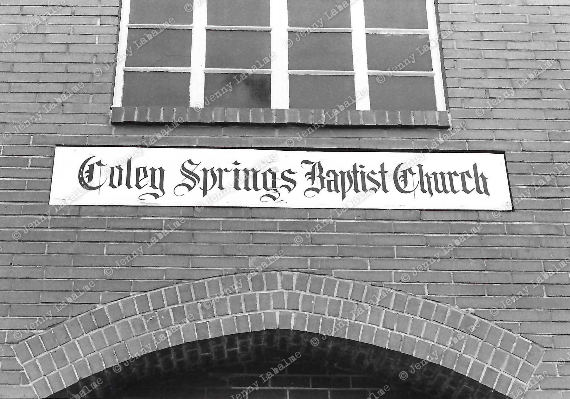 Coley Springs Baptist Church was a gathering spot for the PCB protests